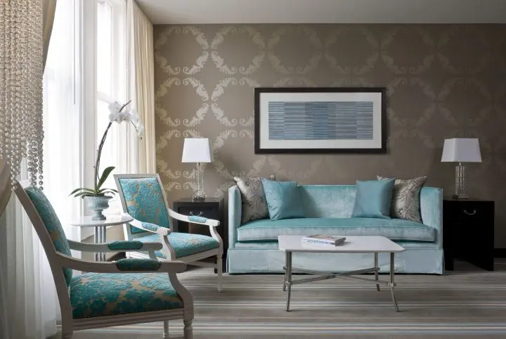 Interior of one of the rooms at The Nines hotel