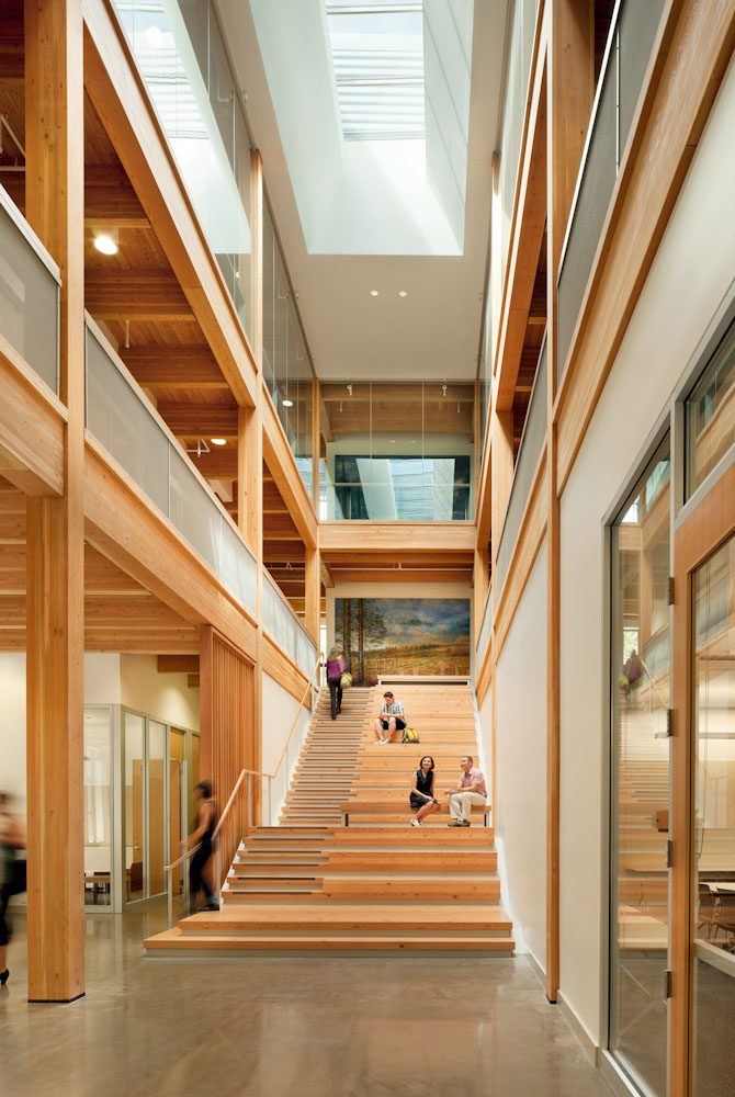 An Open Atrium and Exposed Mass Timber image